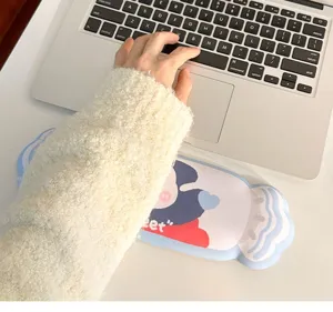 Poggia polso a caramella carino per tastiera e mouse, supporto spesso e comodo per ufficio.