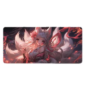 Grande tappetino mouse da gioco anime, tappetino da scrivania extra lungo impermeabile per PC.