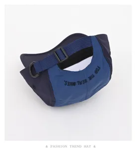 Sommer Outdoor schnell trocknende Colorblock 5-Panel Baseballkappe mit verstellbarem Riemen.