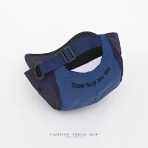 Sommer schnelltrocknende 5-Panel Baseballkappe, Color-Block-Design, verstellbarer Riemen, Outdoor-Hut.