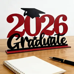 Decorazione da tavola in legno per laurea 2026 festa supporto foto regalo ornamento