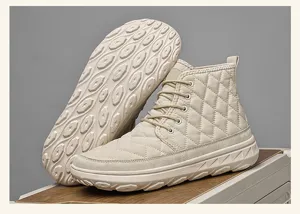 Winter men's plush warm high-top cotton shoes casual thick-soled comfortable snow boots