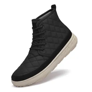 Men's Winter Snow Boots Plus Velvet Warm High Top Cotton Shoes Thick Sole Casual Footwear