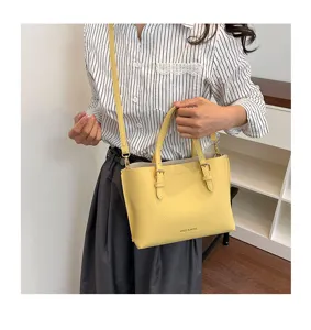 Elegante bolso tote amarillo para mujer, bolso cruzado casual y práctico para diario.