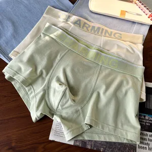 Men modal boxer briefs antibacterial comfortable breathable soft everyday boxer shorts underwear