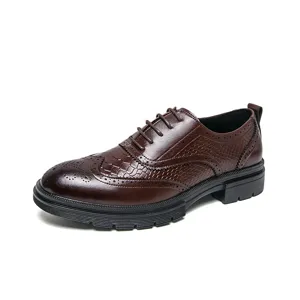 herren brogue schuhe leder schnürschuhe business freizeit schuhe bequeme schuhe