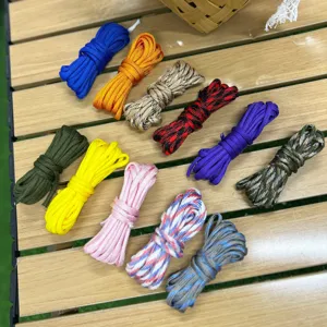4mm outdoor colorful paracord multi-color survival rope for DIY bracelet weaving and crafting gear