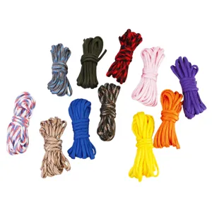 4mm multi-color paracord ropes bundle set for outdoor survival bracelets crafting and camping use