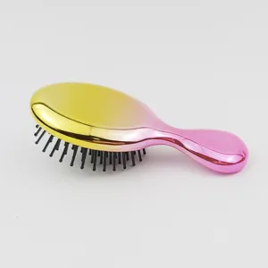 Gros plan détaillé montrant la brosse à cheveux électrolytique dégradée avec poils noirs.