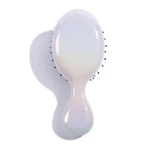 Brosse à cheveux électrodéposée en dégradé, brosse démêlante portable pour un coiffage doux.