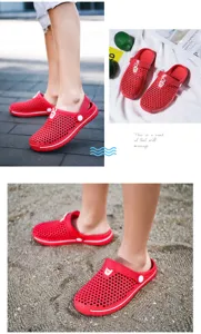 Kids breathable garden clogs lightweight non-slip summer beach shoes for boys and girls