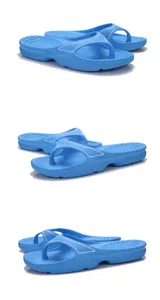 Herren dicke Sohle Zehentrenner Sommer weiche EVA Badeschuhe Strand Outdoor Hausschuhe