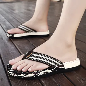 Herren Sommer Flip Flops Freizeit Strand Sandalen bequeme weiche Sohle Outdoor Schuhe