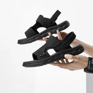 Zomerse casual herensandalen voor buiten met dikke antislipzolen en comfortabel gespontwerp.