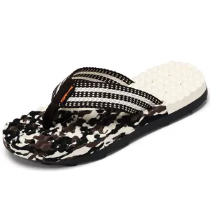 Herren Sommer Mode Freizeit Zehentrenner, bequeme weiche Sohle Strand Sandalen im Freien.