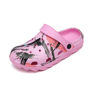 Kinderen roze tuinschoenen casual ademende strand clogs zachte zool peuter schoeisel