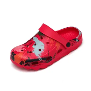 Kinderen graffiti tuinschoenen comfortabele zachte zool strand clogs jongens en meisjes sandalen