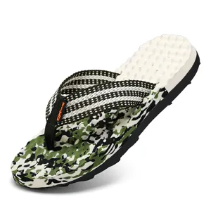 Herren Camouflage Zehentrenner Outdoor Strandsandalen Bequeme Weiche Massage Sohle Sommer Hausschuhe