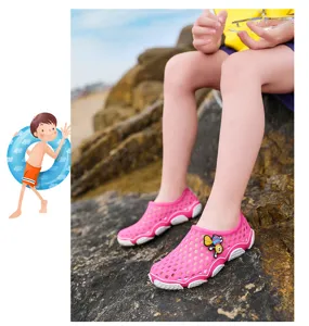 Kinder Wasserschuhe Sommer Strand atmungsaktiv Outdoor Amphibienschuhe rosa süße Kinderschuhe.