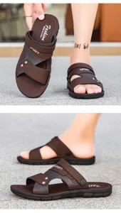 Herren Sommer Outdoor Freizeit Sandalen, atmungsaktive Zehenoffene Strandschuhe weiche Sohle.