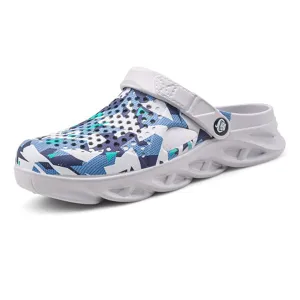 Chaussures de plage camouflage respirantes legeres homme clogs exterieur ete mode