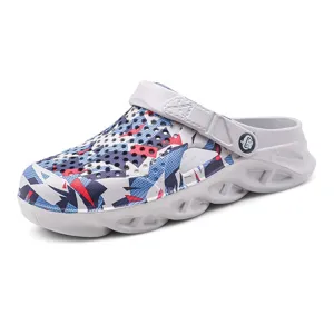 Sabots de jardin décontractés pour hommes chaussures de plage creuses respirantes