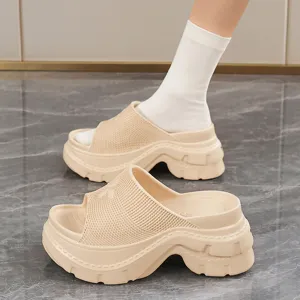 Women thick sole platform open toe slippers summer outdoor fashion wedge slide sandals