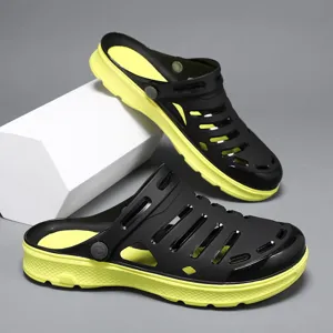 Mens Womens Summer Casual Clogs Beach Shoes Thick Platform Non-Slip Jelly Sandals