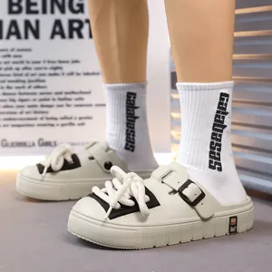 Stylische Herren Clogs für den Sommer, Outdoor Freizeitschuhe mit Schnalle und Schnürung.