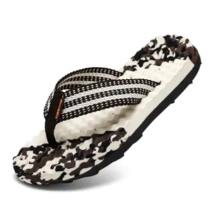 Herren Sommer Camouflage Zehentrenner Outdoor Strand Sandalen weiche bequeme Badeschuhe