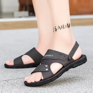 Herren Sommer Outdoor Freizeit Offene Zehen Sandalen Übergröße Weiche Sohle Schuhe