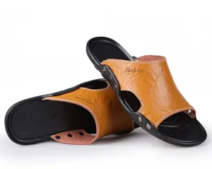 Verano hombres sandalias punta abierta casual zapatos de playa transpirables suela suave estilo