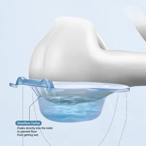Sitz bath basin for toilet postpartum care pregnant women portable plastic washing basin blue