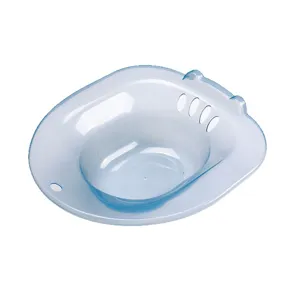 Transparent sitz bath basin for toilet pregnant women postpartum care washing blue plastic