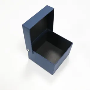 Boite cadeau bleue emballage papier de qualite superieure boite a couvercle rabattable items.