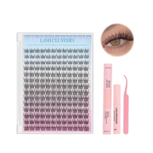 Kit de extension de pestañas DIY con pegamento y sellador Pestañas postizas naturales set