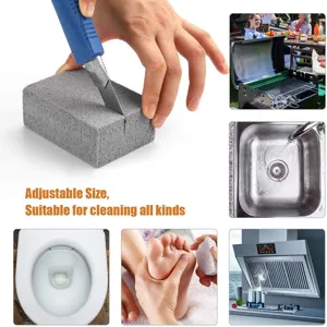 Pierre ponce bloc de nettoyage pour gril barbecue evier toilettes outils et pieds.