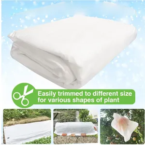 Manta de protección contra heladas para plantas, tela no tejida de invierno.