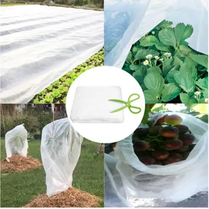 Cubierta de vellón anticongelante para plantas, manta de invierno no tejida para jardín y huerto.