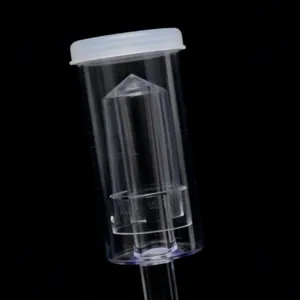 3-piece plastic airlock fermentation valve for homebrewing beer and wine making, clear body.