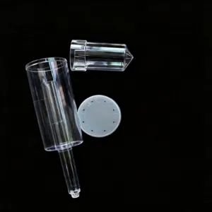 Three-piece airlock PP check valve for home brewing beer and wine secondary fermentation.