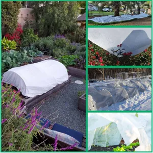 Manta de proteccion contra heladas para plantas cubierta vegetal de jardin deinvierno.