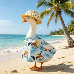 Tenue d'oie de porche hawaïenne chemise d'oie de pelouse de 23 pouces détail de décoration