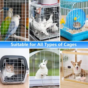 Set di spazzole per la pulizia della gabbia per animali domestici adatto a tutti i tipi.