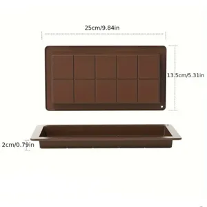 Dubai chocolate silicone mold rectangular pistachio bar filling baking tray kitchen tool
