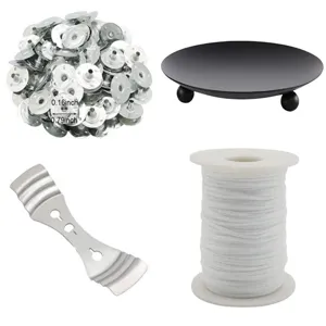 DIY Candle Making Kit Soy Wax Candle Holder Set With Wicks Wick Bases And Centering Device For Handcrafted Candles