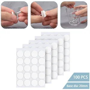 Pastilles autocollantes pour mèche de bougie 100 pièces diamètre 20mm fournitures de bougie