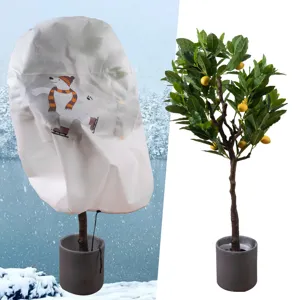 Winter plant cover frost protection non-woven fabric warm fleece pot plant cute polar bear