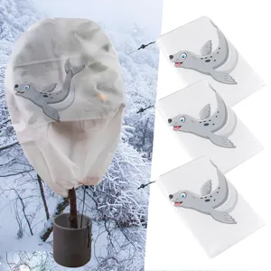 Planten vorstbescherming hoes met schattig cartoon zeehond design winter tas tuin