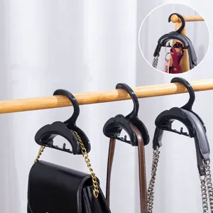 Multifunctional Arch Bag Hanger Wardrobe Closet Storage Hook For Purse Handbag Belt Tie Scarf Organizer Home Space Saver